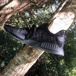 Adidas NMD. ALL BLACK/PINK. Size 12 Like New